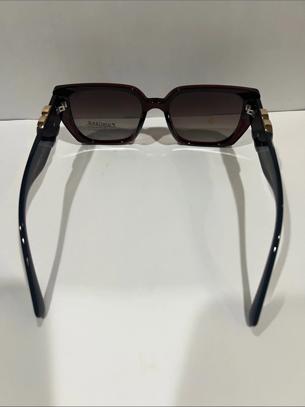 Gucci  Oversized Square Sunglasses in Burgundy and Black with Gradient Lens’s